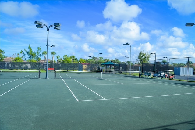 view of sport court