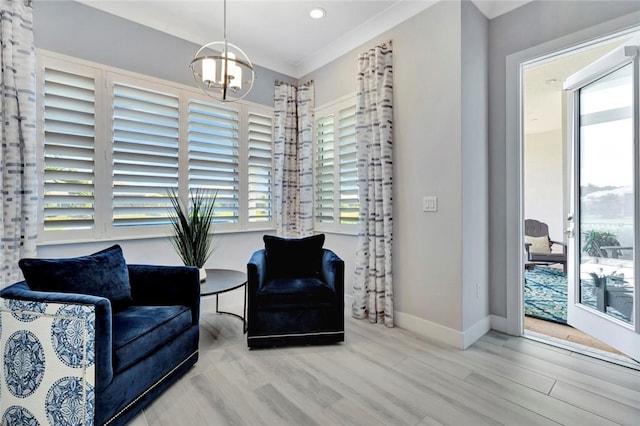 9378 Orchid Cove Cir, Vero Beach, FL 32963 - living area with baseboards, recessed lighting, and wood finished floors