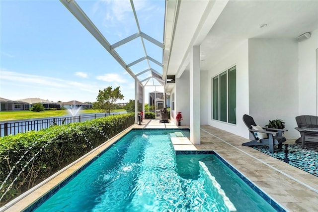9378 Orchid Cove Cir, Vero Beach, FL 32963 - view of pool featuring a patio, fence, a lanai, and a fenced in pool