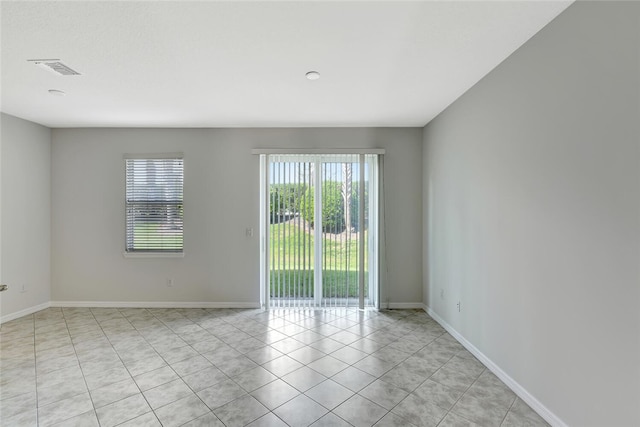 view of tiled empty room