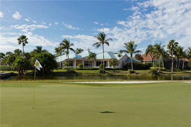 view of home's community featuring a water view