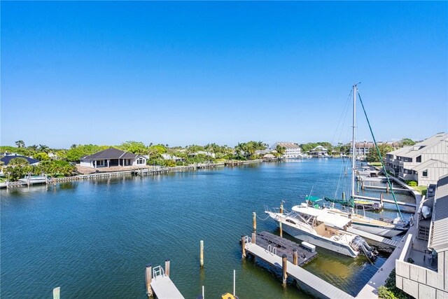 property view of water with a view of the beach