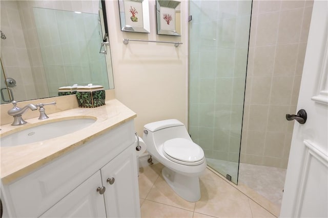 1632 Weybridge Cir, Vero Beach, FL 32963 - full bath featuring tile patterned flooring, a tile shower, toilet, and vanity