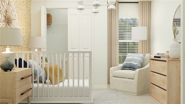 bedroom featuring a closet