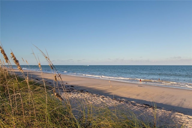 water view with a view of the beach