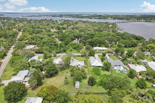 9830 Oak Trl, Sebastian, FL 32976 - aerial perspective of suburban area featuring a large body of water