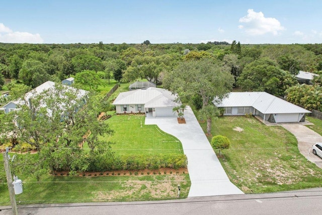 9830 Oak Trl, Sebastian, FL 32976 - aerial view of property and surrounding area featuring a forest