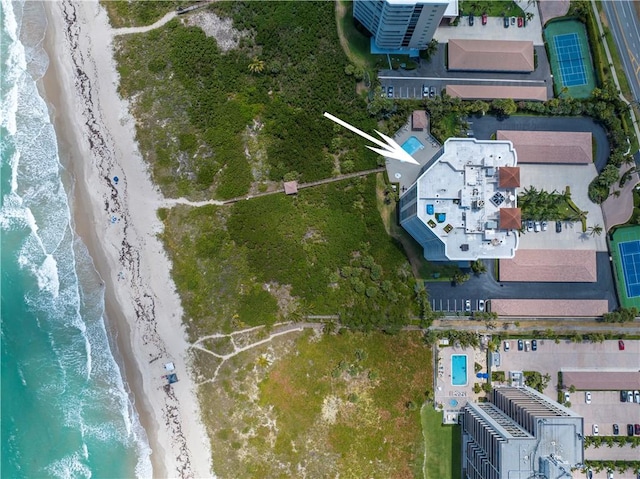 3000 N Aia Hwy N Phgc, Phgc, Hutchinson Island, FL 34949 - birds eye view of property with a beach view and a water view