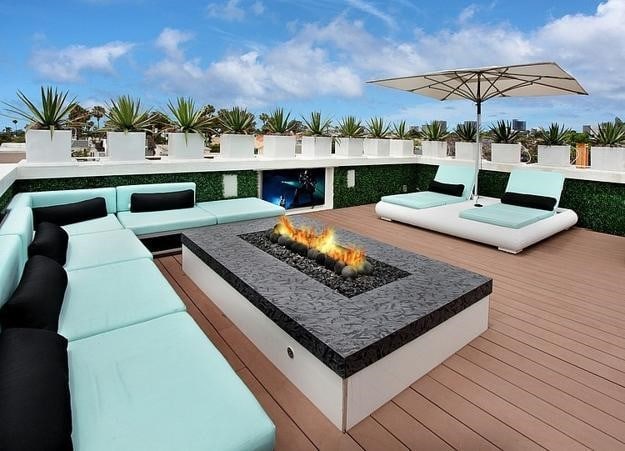 3000 N Aia Hwy N Phgc, Phgc, Hutchinson Island, FL 34949 - deck with an outdoor living space with a fire pit