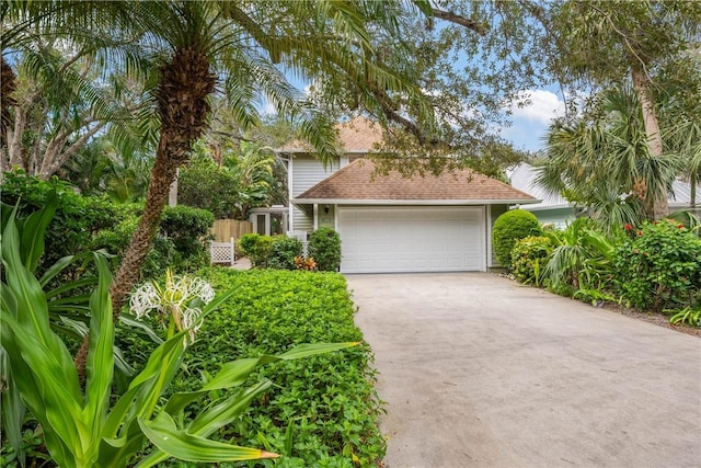 view of front of house featuring a garage