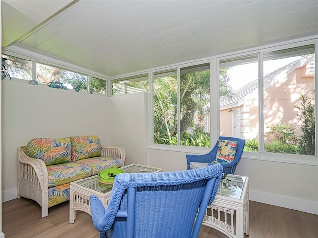 view of sunroom / solarium