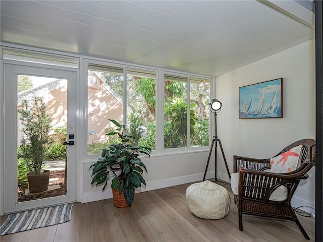 sunroom / solarium with plenty of natural light