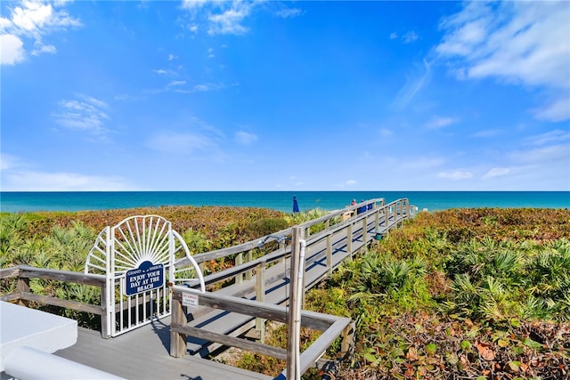 water view with a beach view