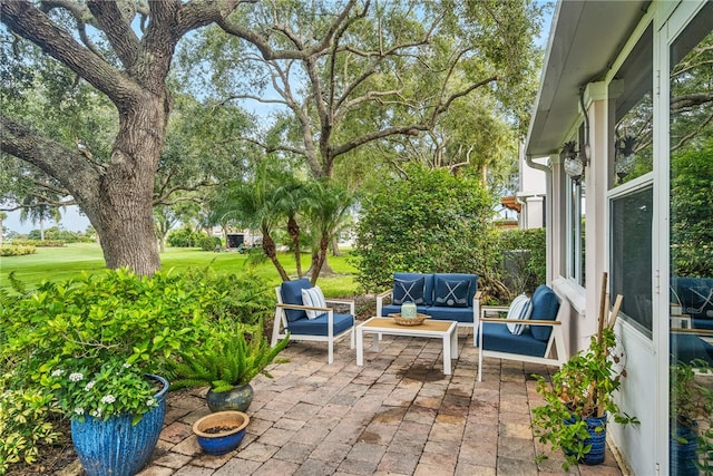 view of patio / terrace with outdoor lounge area