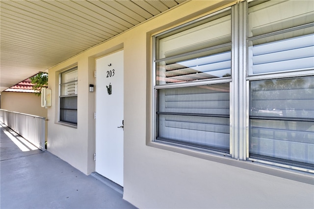 view of entrance to property