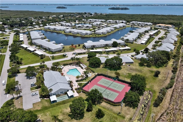 217 Grove Isle Cir Unit 217, Vero Beach, FL 32962 - birds eye view of property featuring a water view