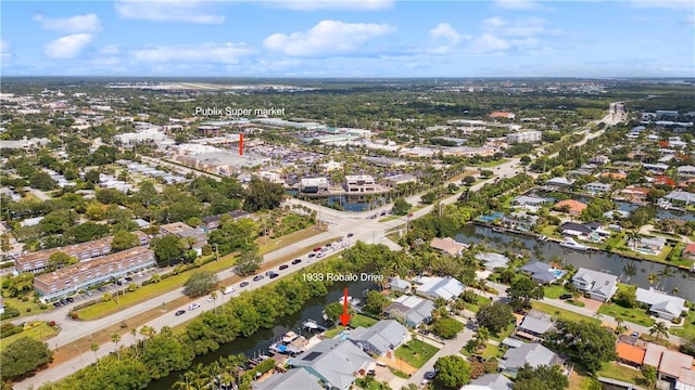 1933 Robalo Dr, Vero Beach, FL 32960 - view of property location featuring a nearby body of water and nearby suburban area