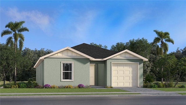 8706 22nd St, Vero Beach, FL 32966 - ranch-style home featuring a garage, driveway, and a shingled roof