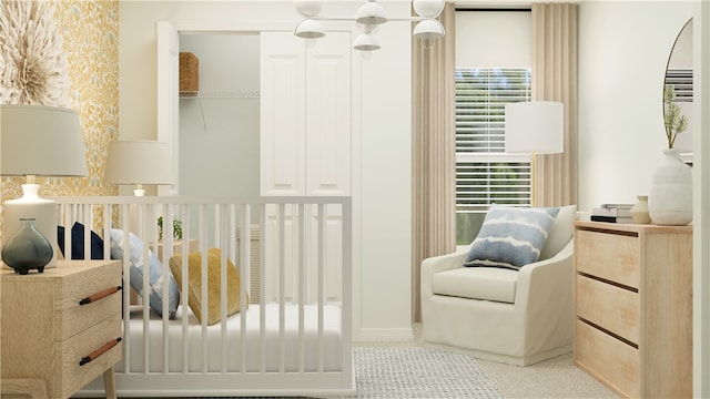 8706 22nd St, Vero Beach, FL 32966 - bedroom featuring wallpapered walls and a closet