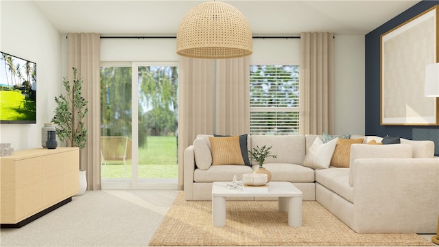 8706 22nd St, Vero Beach, FL 32966 - carpeted living area with plenty of natural light