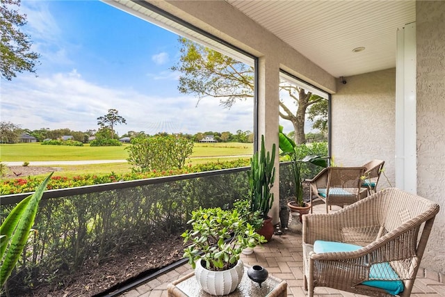 view of sunroom