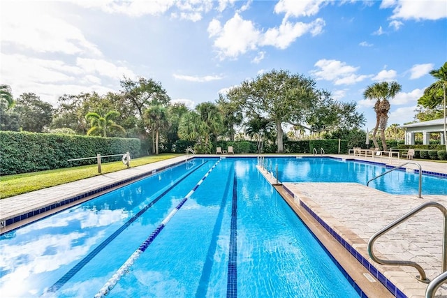 view of pool