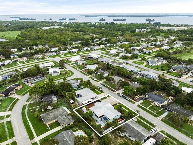 850 Gilbert St, Sebastian, FL 32958 - view of property location with a nearby body of water, nearby suburban area, and property parcel outlined
