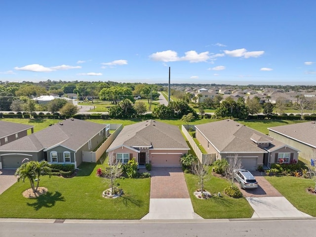 bird's eye view featuring a residential view