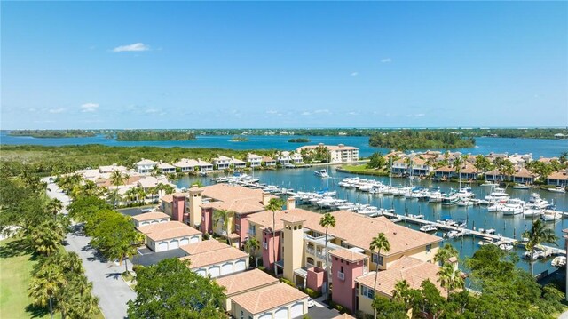 5520 N Harbor Village Dr Unit 204, Vero Beach, FL 32967 - drone / aerial view of a marina and a large body of water
