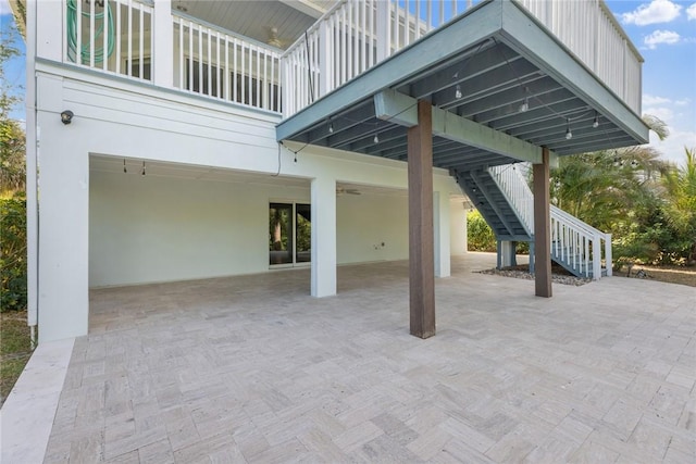 5440 95th St, Sebastian, FL 32958 - patio / terrace with stairs and a patio