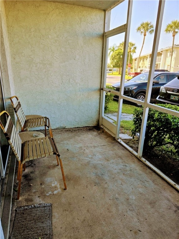 view of sunroom