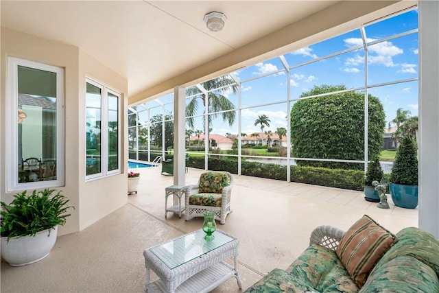 sunroom with a wealth of natural light