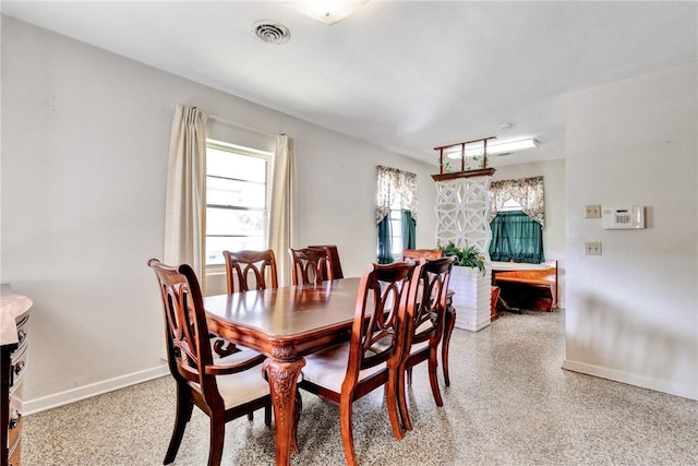 view of dining area