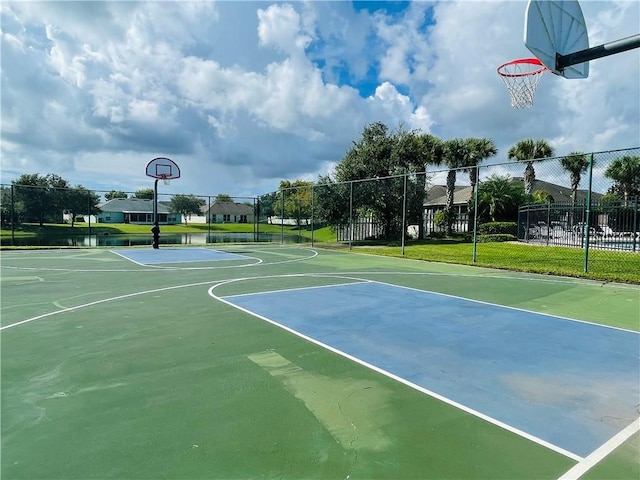 view of basketball court