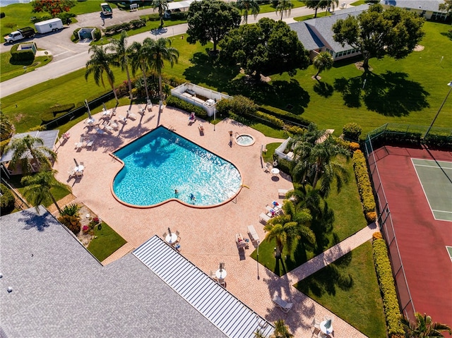 view of pool