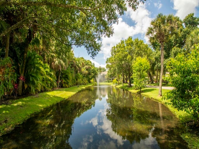 view of water feature