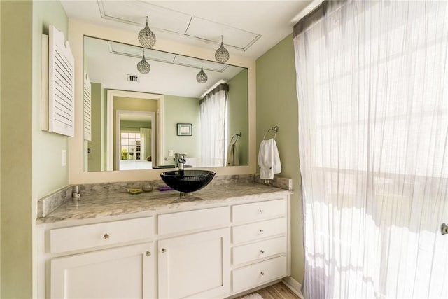 bathroom featuring vanity