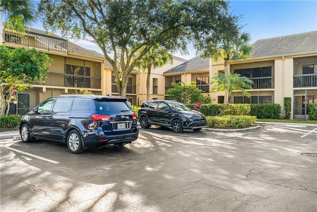 view of parking / parking lot