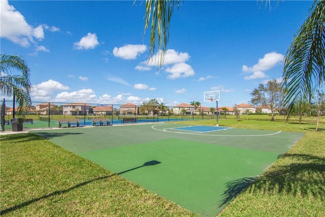 1712 Berkshire Cir SW, Vero Beach, FL 32968 - view of basketball court with community basketball court and a tennis court