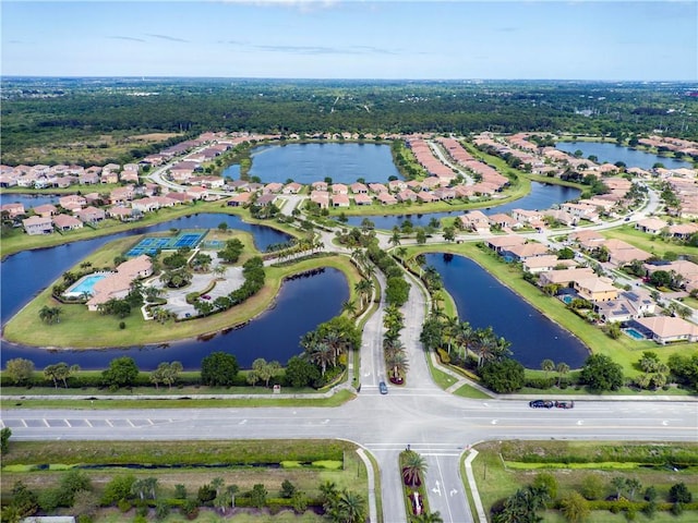 1712 Berkshire Cir SW, Vero Beach, FL 32968 - aerial view of property's location with nearby suburban area and a large body of water