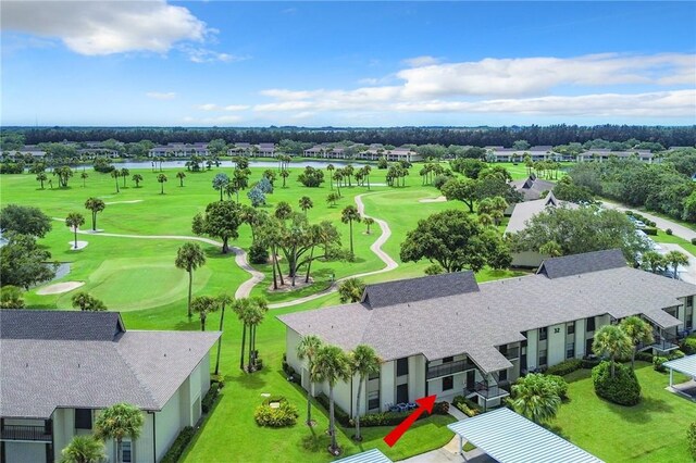 32 Plantation Dr Unit 102, Vero Beach, FL 32966 - aerial perspective of suburban area with a golf club and a large body of water