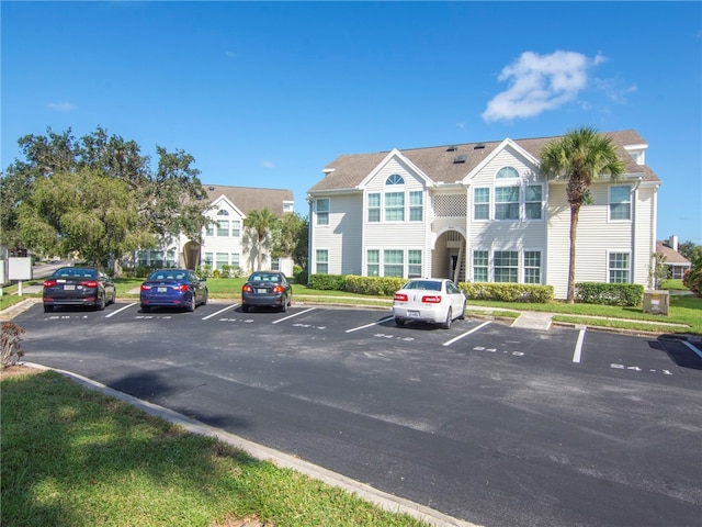 view of parking / parking lot