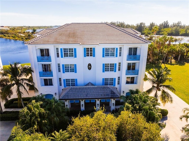 view of property featuring a water view