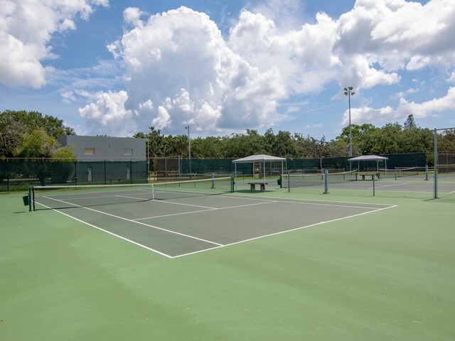 view of tennis court