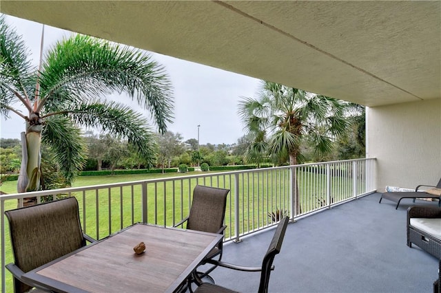 view of balcony