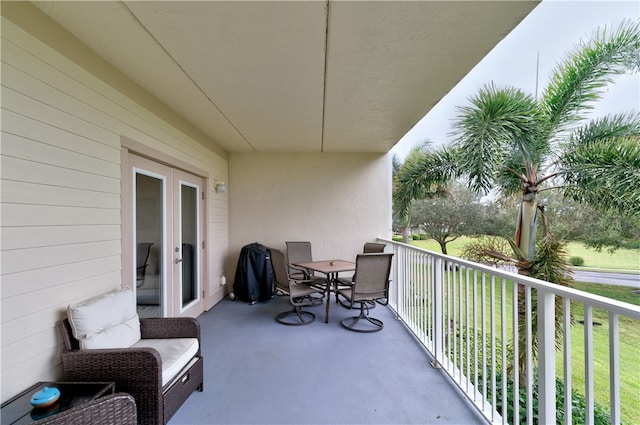 view of balcony