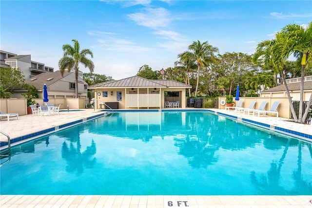 view of pool with a patio