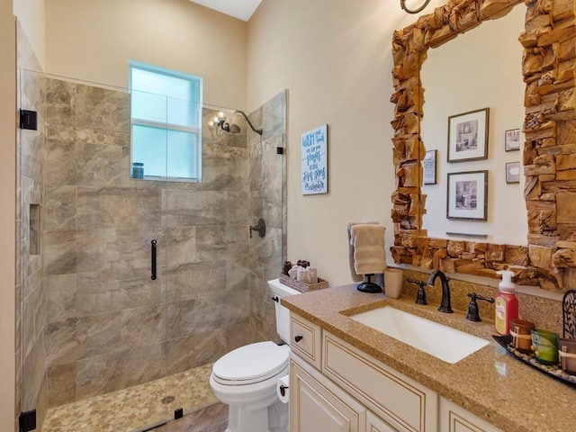 2785 Grand Isle Way SW, Vero Beach, FL 32968 - full bath featuring a shower stall, toilet, and vanity
