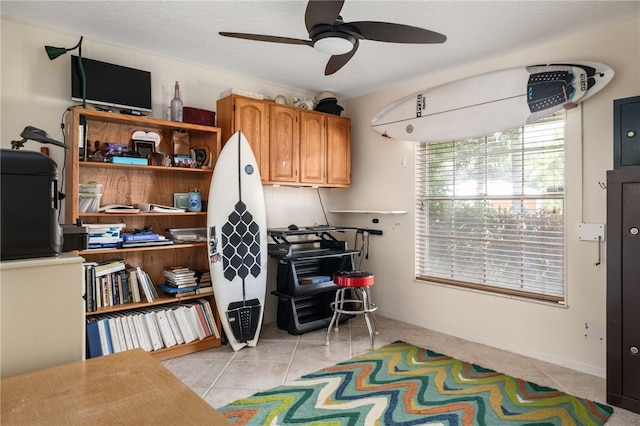 616 Broadway St, Vero Beach, FL 32960 - interior space featuring ceiling fan and light tile patterned flooring