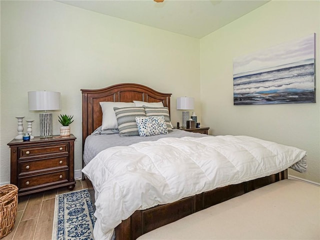 6243 Thames Pl, Vero Beach, FL 32966 - bedroom featuring wood finished floors and ceiling fan